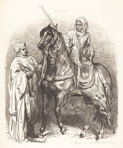 Arabo che monta da Théodore Chassériau