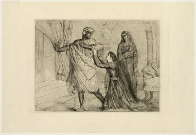 Via!, tavola sette da Otello da Théodore Chassériau