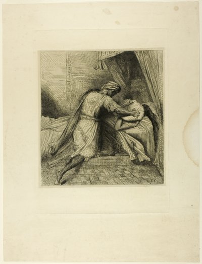La soffoca, tavola tredici da Otello da Théodore Chassériau