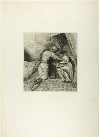 La soffoca, tavola tredici da Otello da Théodore Chassériau