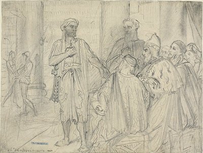 Discorso di Otello ai senatori di Venezia da Théodore Chassériau