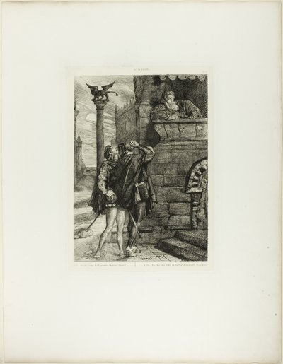 Owake! Che cosa! Brabantio! tavola 1 (atto 1, scena 1) da Otello da Théodore Chassériau
