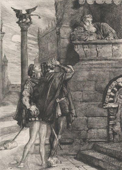 Owake! cosa! Brabantio! ladri! ladri!: tavola 1 da Otello Atto 1, Scena 1 da Théodore Chassériau