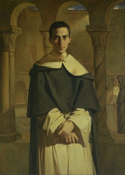 Ritratto di Jean Baptiste Henri Lacordaire (1802-61), prelato e teologo francese, 1841 da Théodore Chassériau
