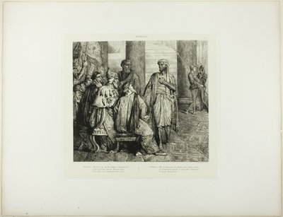 Mi amava per i pericoli che avevo passato, tavola 3 (atto 1, scena 3) da Otello da Théodore Chassériau