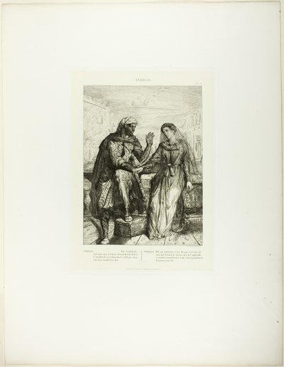 Lei mi ringraziò, tavola 2 (atto 1, scena 3), da Otello da Théodore Chassériau