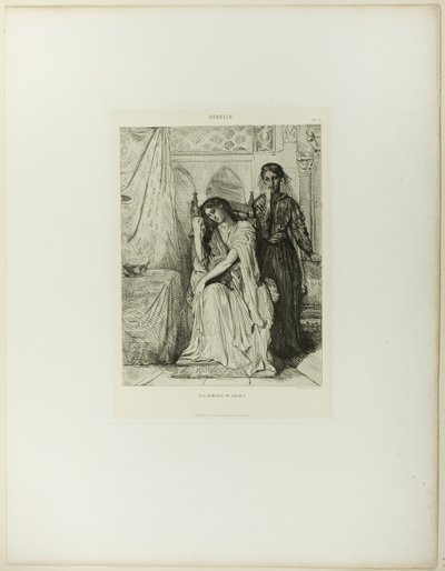 La canzone del salice, tavola nove da Otello da Théodore Chassériau