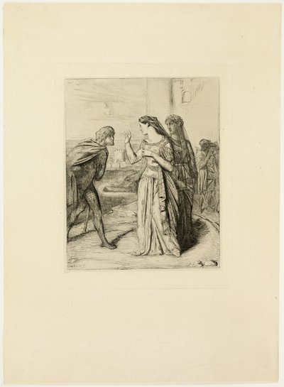 Quindi sii allegro, Cassio, tavola sei da Otello da Théodore Chassériau