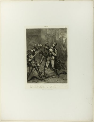 Villain, Thou Diest, tavola dieci da Otello da Théodore Chassériau
