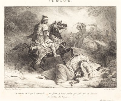 Il Giaour da Théodore Gericault and Eugène Louis Lami