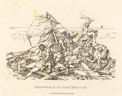 Naufragio della Medusa da Théodore Gericault and Nicolas Toussaint Charlet