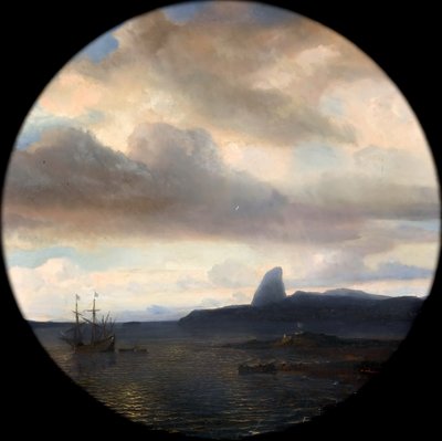 Villegagnon entra nella baia di Rio de Janeiro il 10 novembre 1555 da Jean Antoine Theodore Gudin