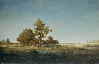 Paesaggio con un gruppo di alberi da Pierre Etienne Theodore Rousseau