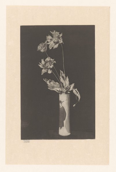 Fiori in un vaso con motivi cinesi da Théodore Roussel (signed by artist)