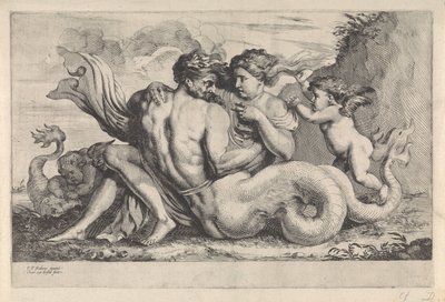 Sirena e tritone da Théodorus van Kessel