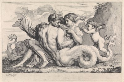 Sirena e tritone da Théodorus van Kessel