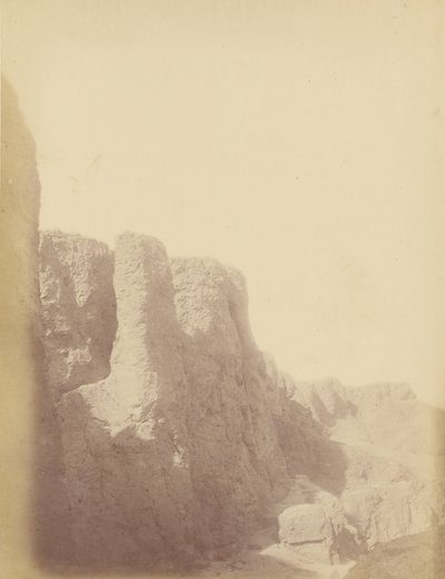 Parte di un muro di mattoni antico da Théodule Devéria