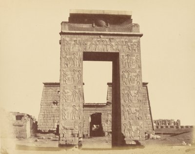 Portale del Tempio di Khonsu, Karnak da Théodule Devéria