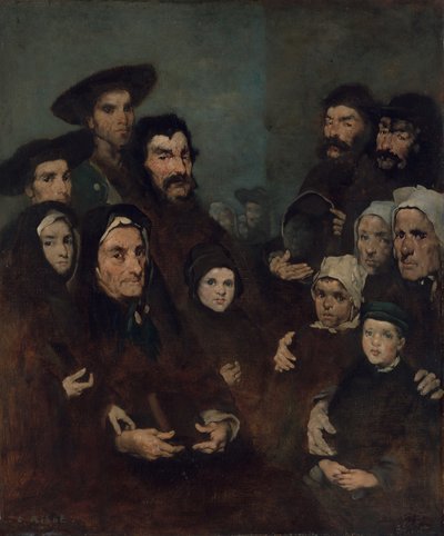Pescatori Bretoni e le Loro Famiglie da Auguste Theodule Ribot