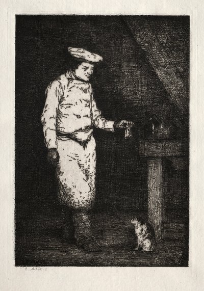 Le déjeuner du chat da Auguste Theodule Ribot