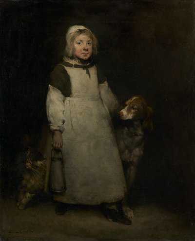 La piccola lattaia, c. 1865 da Auguste Theodule Ribot