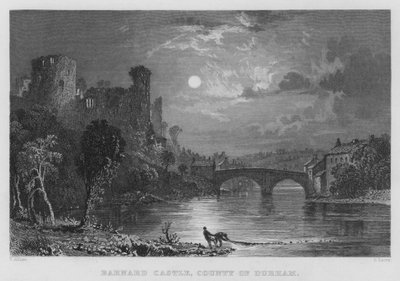 Castello di Barnard, Contea di Durham da Thomas (after) Allom