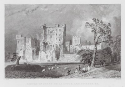 Castello di Ashby de la Zouch, Leicestershire da Thomas (after) Allom