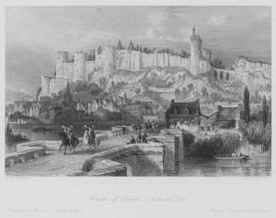 Castello di Chinon, Indre-et-Loir da Thomas (after) Allom