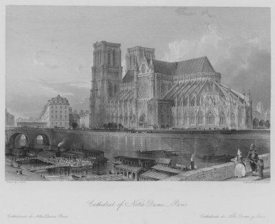 Cattedrale di Notre-Dame, Parigi da Thomas (after) Allom