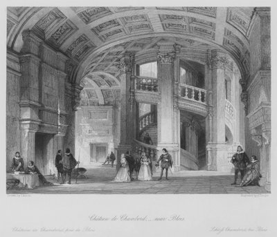 Castello di Chambord, vicino a Blois da Thomas (after) Allom