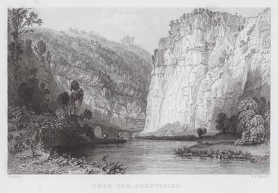 Chee Tor, Derbyshire (incisione) da Thomas (after) Allom