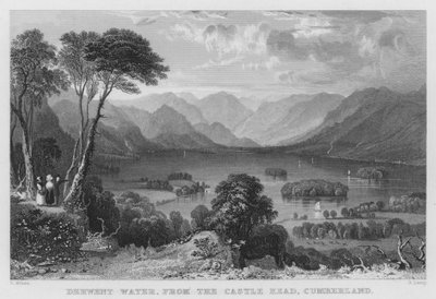 Derwent Water, dal Castle Head, Cumberland da Thomas (after) Allom