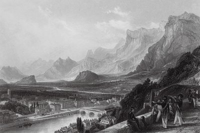 Grenoble, dalla fortezza da Thomas (after) Allom
