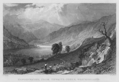 Hawes-Water, da Thwaite-Force, Westmorland da Thomas (after) Allom
