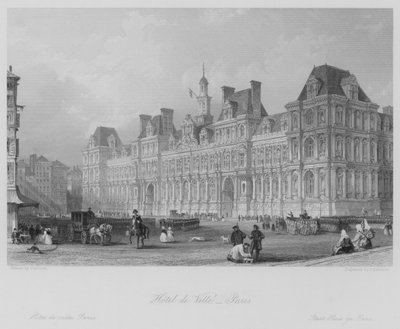 Hotel de Ville, Parigi da Thomas (after) Allom