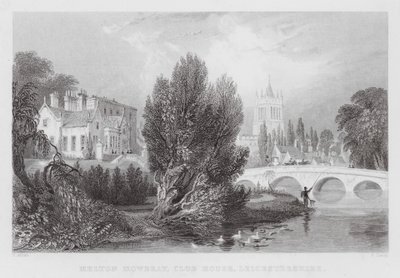 Melton Mowbray, Club House, Leicestershire (incisione) da Thomas (after) Allom