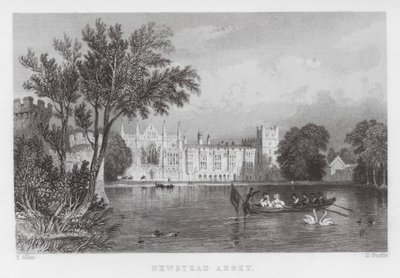 Abbazia di Newstead (incisione) da Thomas (after) Allom