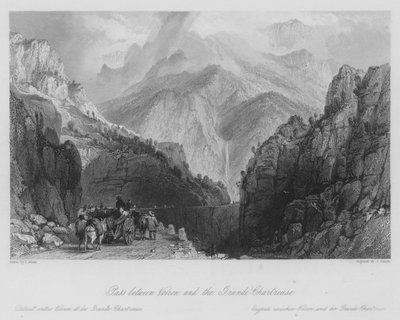 Passo tra Voiron e la Grande-Chartreuse da Thomas (after) Allom