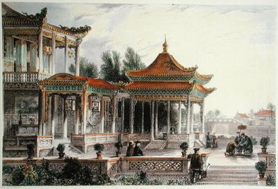 Padiglione della Stella della Speranza, Tong Chow, c.1850 da Thomas (after) Allom