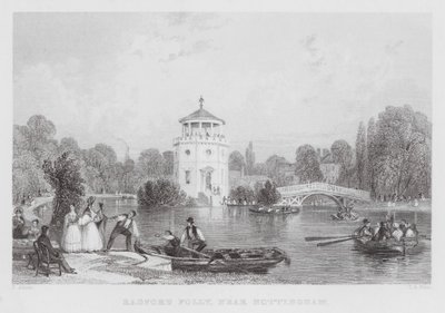 Radford Folly, vicino a Nottingham (incisione) da Thomas (after) Allom
