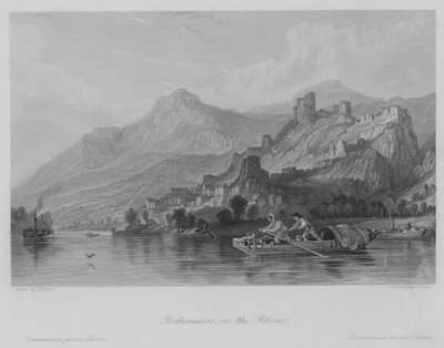 Rochemaure, sul Rodano da Thomas (after) Allom