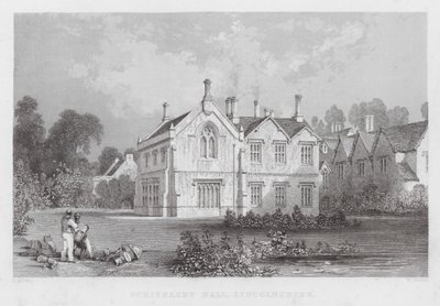 Scrivelsby Hall, Lincolnshire (incisione) da Thomas (after) Allom