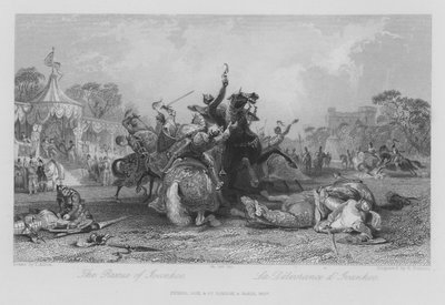 Il salvataggio di Ivanhoe da Thomas (after) Allom