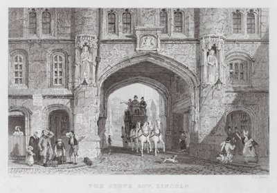 The Stone Bow, Lincoln (incisione) da Thomas (after) Allom