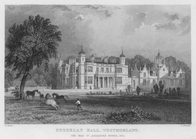 Underlay Hall, Westmorland, la residenza di Alexander Nowell da Thomas (after) Allom
