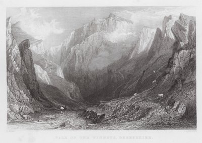 Valle dei Winnets, Derbyshire (incisione) da Thomas (after) Allom