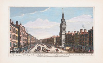 Chiesa di St Mary le Bow, Londra da Thomas (after) Bowles