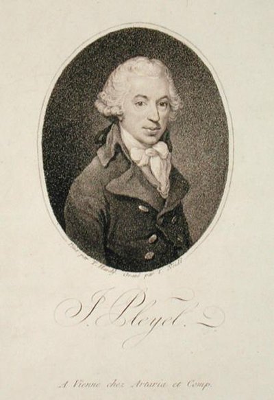 Ritratto di Ignace Pleyel (1757-1831) inciso da Johann Joseph Neidl (1776-1832) da Thomas (after) Hardy