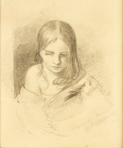 Schizzo dalla natura, detto essere Ines Fletcher da Thomas (after) Lawrence