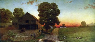 Un tramonto nel New Hampshire, c.1910 da Thomas (after) Moran